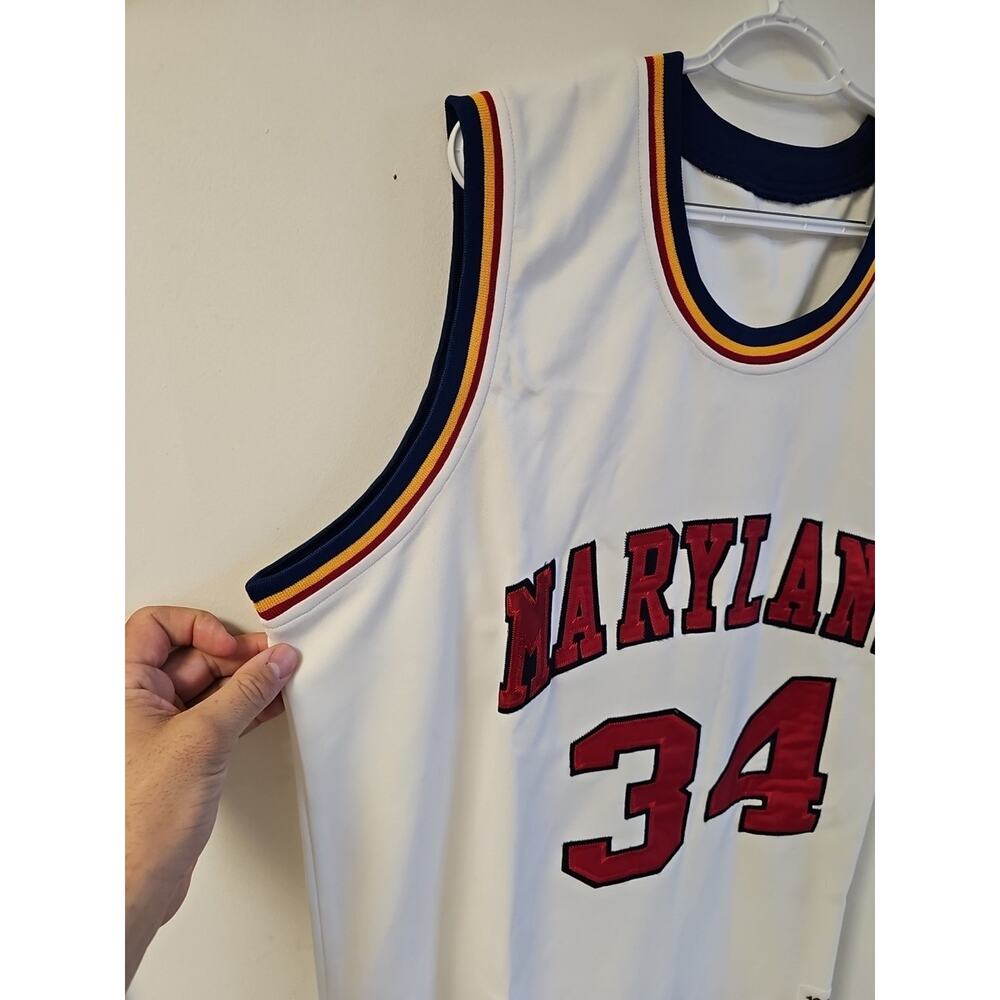 Mitchell & Ness Hardwood Classics 1985-86 Maryland #34 Len Bias Jersey Size 56 - Picture 5 of 9